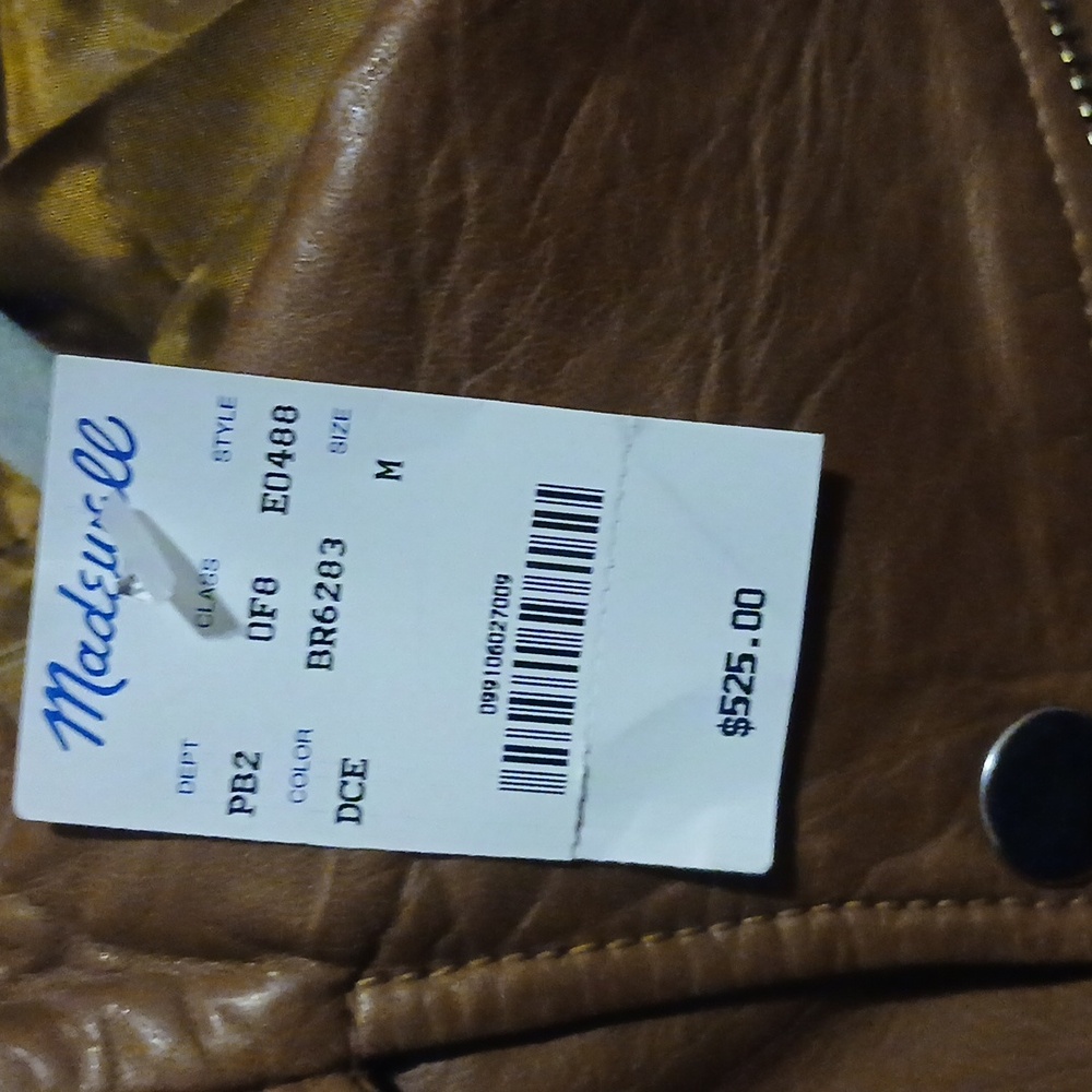 Madewell Tan Leather Jacket - Picture 2 of 11